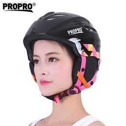 Ski Helmets PROPRO warm and breathable ski single and double board windproof helmet anti-collision and anti-fall protective gear supplies HKD230808