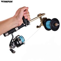 Fish Finder Portable Aluminum Hand held Fishing Line Winder Reel Spool Spooler System Accessories Tool 230807