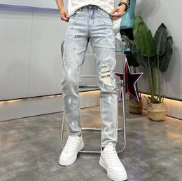 Men's Jeans QZ0721 Fashion 2023 Runway Luxury European Design Party Style Clothing