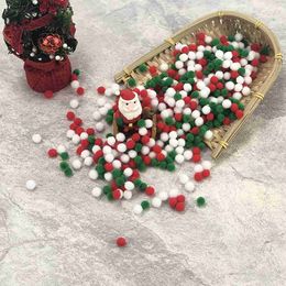 Christmas Plush Ball Christmas Pom Balls Festive Felt Ornaments for Diy Garland Tree Decor for Holiday Parties for Christmas L230621