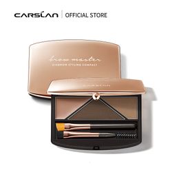 Eyebrow Enhancers CARSLAN Eyebrow Styling Powder Compact Long Lasting Waterproof Tinted Brows Gel Eyebrows Soap Kits Eyeshadow Makeup Cosmetics 230807