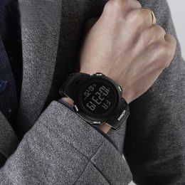 Wristwatches Fashion Men'S Multifunctional Electronic Watch Luxury Mens Digital Led Date Sport Men Outdoor Relojes