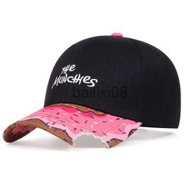 Ball Caps hat summer outdoor sun hats donut embroidery baseball cap men and women adjustable Street dance caps snapbk hat J230807