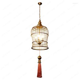 Pendant Lamps Thailand Handmade Wrought Iron Decorative Chandelier Southeast Asian Style El Club Living Room Creative Artwork Lighting