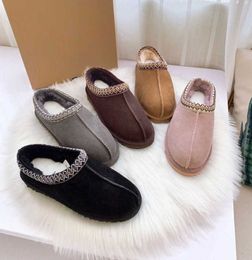 Ankle Winter Boot Designer Fur Snow Boots Tasman Slipper Flat Heel Fluffy Mules Real Leather Australia Booties For Woman uggitys Motion design Low-top snow boots