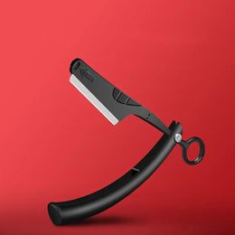 Premium Straight Edge Razor with 40 Blades - Professional Hair Thinning Styling Razor for Barber Salon Use