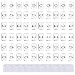 Hooks Rails 60pcs Multifunctional Invisible Storage For String Light Hanging Clip Decorating Hook Reusable Wall Mount Adhesive Mini Clear 230807