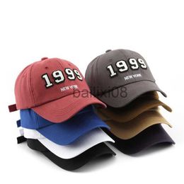 Ball Caps 1999 Number Embroidery Women Men Baseball Cap Adjustable Boys Girls Baseball Caps 2022 Outdoor Sunscreen Unisex Baseball Hat J230807