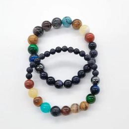 Fashion Universe Galaxy Eight Planets Bracelet Blue San Starry Sky Solar System Planets Bracelet