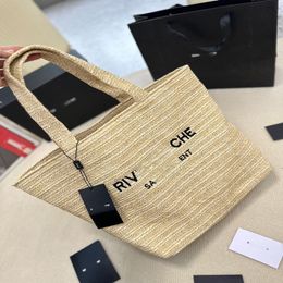 Handbag designer Tote Bag Beach bag Straw bag Women's summer fashion casual imitation grass crochet soft shopping bag handbag large capacity light practical 31cm