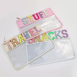 Cosmetic Bags Cases Transparent Womens Bag PVC Nylon Waterproof Makeup Travel Clear Bathroom Organizer Bath Toiletry Wash Snack 230808
