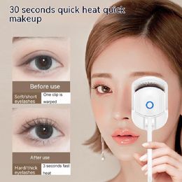 Eyelash Curler 1pcs Heated Combs Eye Lash Perm Longlasting Eyelashes Curl Thermal Eyelash Curler Portable Electric Eyelash Curlers Beauty Tools 230808