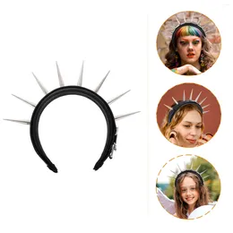 Bandanas Punk Spike Headband Spring Clothing Party Headdress Hair Decorate Decorative Metal Cosplay Miss Festival Costume