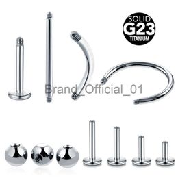 10Pcs/Set Titanium Screw Piercing Balls for Belly Eyebrow Tongue Pircing Replacement Accessories Labret Tongue Nose Ear Studs x0808