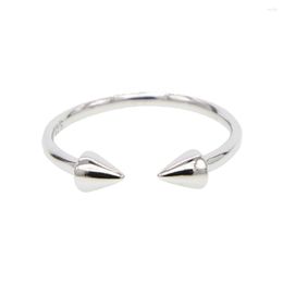 Cluster Rings Sterling Silver Polishing Gold Reasonable Open Double Side Arrow For Women Lady In Top Quality