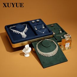 Jewellery Boxes Display Stand Metal Necklace Set Tray Props Storage Spot Jewellery packaging 230808