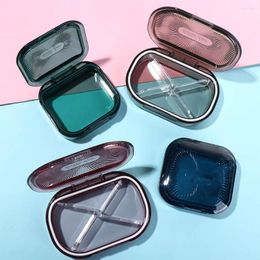 Jewellery Pouches Women Solid Colour Box Invisible Braces Storage Case Transparent Rings Container Earring
