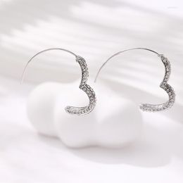 Stud Earrings Arrival Fashion Heart Metal Women Trendy Simple Exquisite Love All-match Female Jewellery