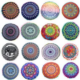 Pillow Case 30 Styles Round Mandala Pattern Pillowcase Bohemian Cushion Cover Boho Floor Pillows Home Decoration 43x43cm 230807