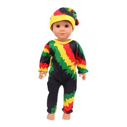The Gainbow Jumpsuit for dolls is an 18 inch doll set suitable for American girls dolls to hold Pyjama parties