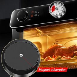 Kitchen Timers Kitchen Mechanical Timer Cooking Magnetic Suction Time Manager Timer Kitchen Rotating Stainless Steel Countdown 230808