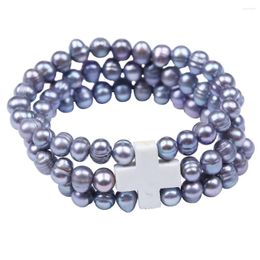 Bangle 2023 Arrival Freshwater Pearl Bracelet High Quality Gift Jewelry Temperament OL Bracelets Multilayer Bangles