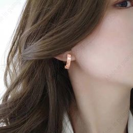 Classics LOVE Gold Plate Fashion Earrings Designer Jewellery Set with Diamonds Womens Earring Woman No Fading Ear Pendants Not