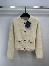 Women's Jackets 23 Autumn And Winter Cardigan Preppy Knit Sweater. Low-key Luxury The Temperament Of A Young Girl728