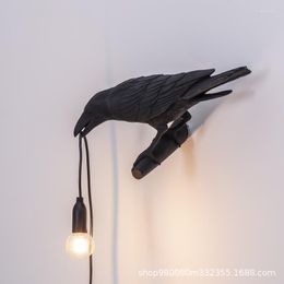 Wall Lamp Auspicious Bird Nordic Simple Night Light Creative Bedside Animal Decorative Table