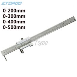 Vernier Calipers 0-200mm 300mm 400mm 500mm Stainless steel Parallel marking vernier caliper marking gauge with Carbide scriber Marking Gauge tool 230807