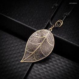 Pendant Necklaces Men And Women Personality Sweater Long Vintage Fashion Necklace Clothes Hanging Wax Yarn Ornament