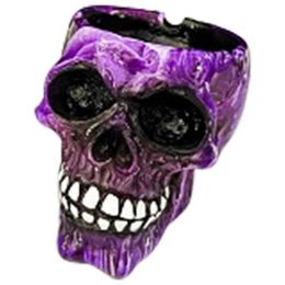 Skeleton Ashtray Skull Head Mens Scary Ashtray Decorative Horror Halloween Decoration Resin Skull Ornaments For Hotel Bedroom HKD230808