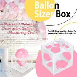 Ballon Sizer Box Balloon Measuring Ballon Baloon Arch Garland Birthday Party Wedding Baby Shower Decor Balloon Accessories HKD230808