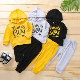 Clothing Sets Baby Clothes 3 24M Spring Autumn Hooded Sweater Pants Set Boys Hoodie 230808