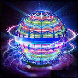 Magic Balls Original Fly Ball Hand Control Drone Helicopter Rotating Mini Led Lighting Gift Children Adt Indoor Outdoor Toys Rc Heli D Dhtar