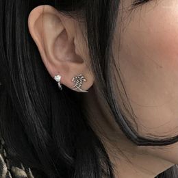 Stud Earrings Trendy Heart Love Charming Romantic Word Niche Design Sense Chinese Characters Personality Earring Ear Jewelry