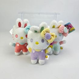 Cute cat rabbit ear plush toys children's games playmates birthday gifts room decoration