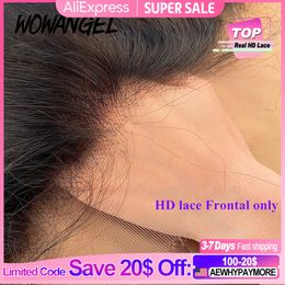 Lace Wigs Wow Angel 13x6 HD lace Frontal Invisible Transparent Melt Skins Straight 13x4 Only Human Hair Remy Pre Plucked 230807