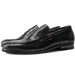 Dress Shoes Cowhide Men Loafers Spring Business Casual Mens Designer High Quality Genuine Leather