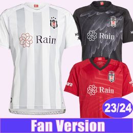 23 24 Besiktas Mens Soccer Jerseys ROSIER SALIiH UCAN GEDSO CENK TOSUN SEMIH NECIP UYSAL BERKAY Home Away 3rd Football Shirts Uniforms