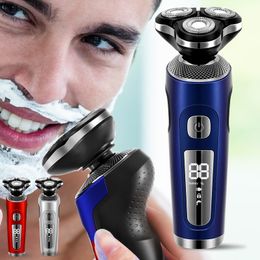 Electric Shavers Multifunction Shaver Razor USB Rechargeable Shaving Machine for Men 3 Blades Portable Beard Trimmer Clipper 230808