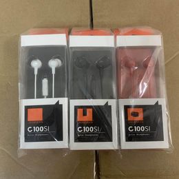 C100SI music earphones in ear regular earphones sports earbuds 3.5 cable control with mic