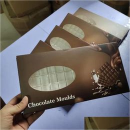 Baking Moulds Mods Bar Lattice Chocolate Mould Transparent Hard Plastic Mod Candy Moulds Food Grade Mushroom One Up Packaging Polkadot Dhgdz