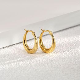 Hoop Earrings Jewellery High Sense 925 Silver Needle Female Simple