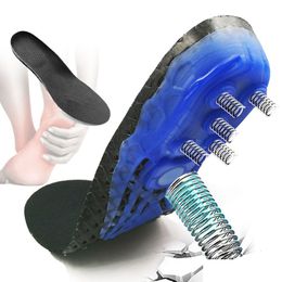 Shoe Parts Accessories Eva Spring Sile Orthopaedic Shoes Soles Insoles For Super Shock Absorbant Elastic Sports Insole Foot Pain Relieves