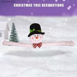 Santa Claus Snowman Hugger Christmas Tree Reusable Christmas Tree Ornament Xmas Tree Santa Top Decoration for Christmas Tree L230620