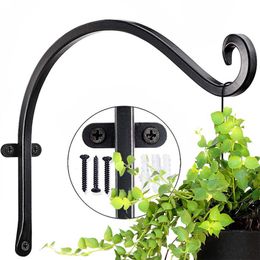 Hooks Rails 2Pcs Flower Wall Bracket Garden Hanging Basket Planter Lantern Hanger Home Decorative Plant Big Size 3020cm 230807