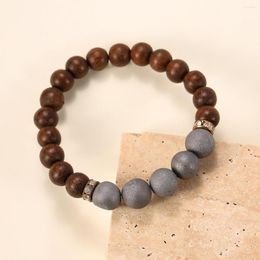 Strand Brown Mountain Stone Bracelet Simple Men's And Women's Literature Trend INS Student Retro Personality