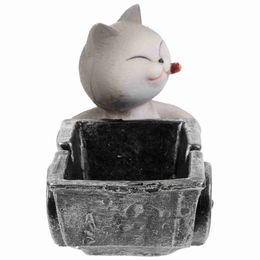 Desktop Animal Cart Decorative Adorable Creative Cigar Ash Tray Ash Container Cat Cart Ashtray Cartoon Ashtray HKD230808