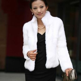 Women's Fur Faux Fur High Quality Faux Fur Coat Women's Fashion Warm Outerwear Autumn Winter Short Imitation Fur Coat Jacket 4XL Overcoat Clearance HKD230727